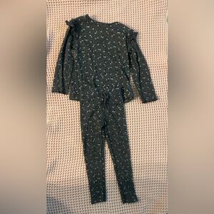 Zara Charcoal Flecked Knit Two-Piece Set